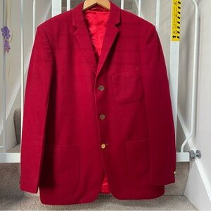 Vintage 1960s Mod Style Ivy Style Red Blazer — Alexandre Oxford Street London